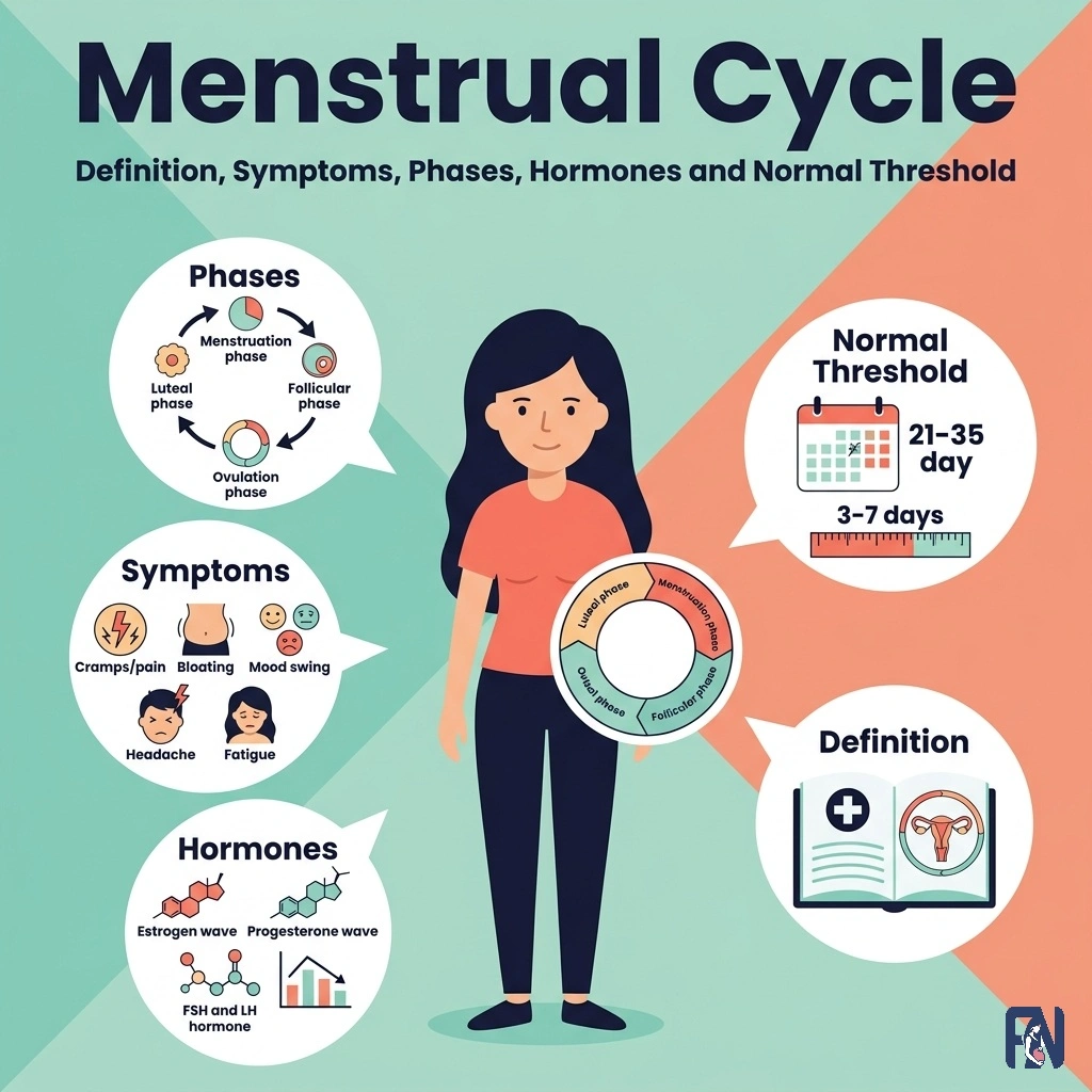 Menstrual Cycle Definition, Phases, Symptoms, Hormones and Normal Threshold