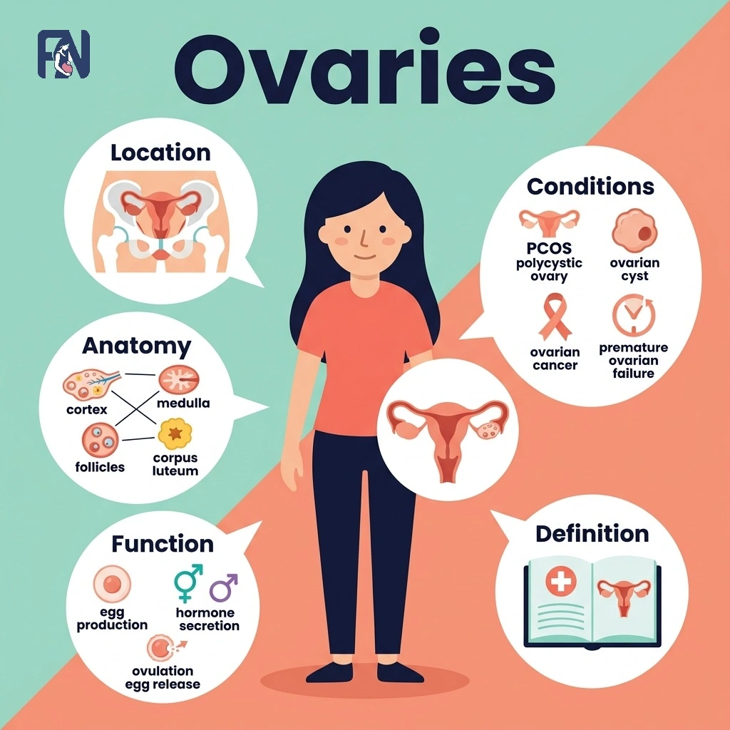 Ovaries Definition, Location, Anatomy, Function, Phases and Conditions